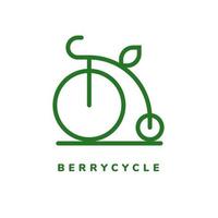 logo de la ligne berrycycle vecteur