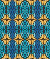 motif harmonieux de motif ethnique dayak.motif de tissu indonésien traditionnel.motif bornéo. inspiration de conception de vecteur. textile créatif pour la mode ou le tissu vecteur