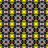 motif harmonieux de motif ethnique dayak.motif de tissu indonésien traditionnel.motif bornéo. inspiration de conception de vecteur. textile créatif pour la mode ou le tissu vecteur