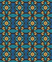 motif harmonieux de motif ethnique dayak.motif de tissu indonésien traditionnel.motif bornéo. inspiration de conception de vecteur. textile créatif pour la mode ou le tissu vecteur