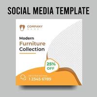 collection de modèles de publications sur les réseaux sociaux et conception de publicités sur le web vecteur