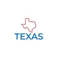 texas carte logo ligne vecteur icône symbole illustration conception