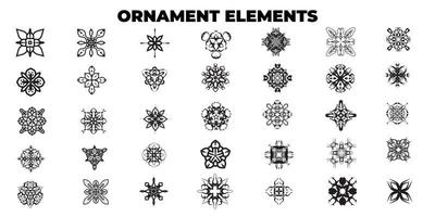 conception de vecteur d'éléments décoratifs d'ornement