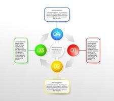 conception infographique de style flèche créative vecteur