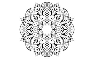 motif floral mandala, éléments décoratifs vintage vecteur