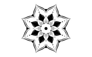 motif floral mandala, éléments décoratifs vintage vecteur