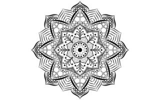 motif floral mandala, éléments décoratifs vintage vecteur