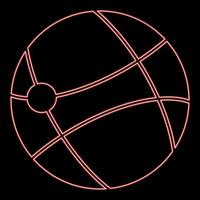 symbole néon de la technologie mondiale illustration vectorielle de couleur rouge image de style plat vecteur