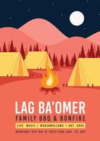 joyeux jour du lag ba omer vecteur