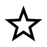 contour étoile icône logo et symbole vecteur