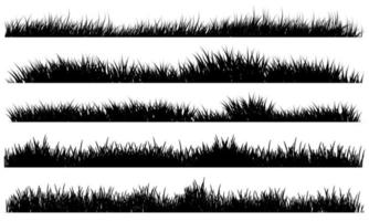 herbe noir et blanc, dessin d'herbe vecteur