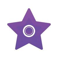 icône de modèle de conception de logo dégradé pièce étoile vecteur