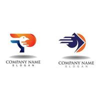 logo logistique pour le modèle d'entreprise express et de société de livraison