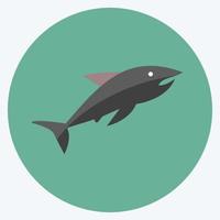 icône requin 2. adapté au symbole de la mer. style plat. conception simple modifiable. vecteur de modèle de conception. illustration de symbole simple