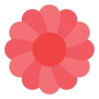 icône de fleur de marguerite illustration vectorielle de couleur plate vecteur