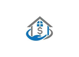icône de vecteur de conception de logo immobilier