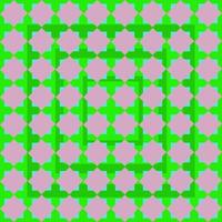 image géométrique aligner le sol vert, l'image est perplexe. vecteur