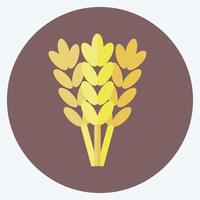 icône blé. adapté au symbole du jardin. style plat. conception simple modifiable. vecteur de modèle de conception. illustration de symbole simple