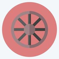 roue d'icônes. adapté au symbole du jardin. style plat. conception simple modifiable. vecteur de modèle de conception. illustration de symbole simple