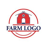 logo de l'entrepôt de la ferme vecteur