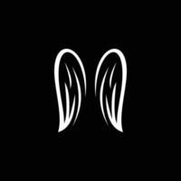 icône de vecteur d'ailes d'oiseau. icône de vecteur d'ailes d'ange.