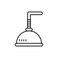 icône de douche de piscine vecteur