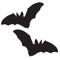 silhouette d'art de chauve-souris vecteur