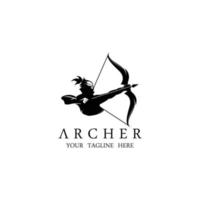 silhouette athena minerva avec logo royal archer