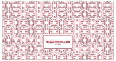 un motif composé d'une combinaison d'hexagones et de cercles vecteur