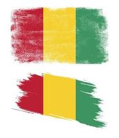 drapeau de la guinée dans le style grunge