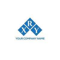 création de logo de lettre xry sur fond blanc. concept de logo de lettre initiales créatives xry. conception de lettre xry. vecteur
