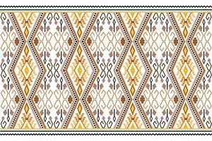motif géométrique, motif bohème ethnique aux couleurs vives. conception pour tapis, papier peint, vêtements, enveloppements, batik, tissus. motif de broderie d'illustration vectorielle dans le thème ethnique.