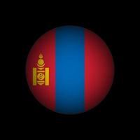 pays mongolie. drapeau de la mongolie. illustration vectorielle. vecteur