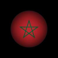 pays maroc. drapeau marocain. illustration vectorielle. vecteur