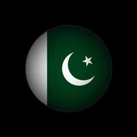 pays pakistan. drapeau pakistanais. illustration vectorielle. vecteur