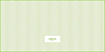 motif de lignes ondulées pastel vert vecteur