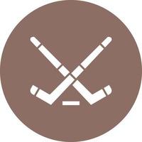 icône de fond de cercle de glyphe de hockey sur glace vecteur