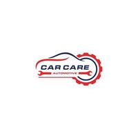 vecteur de conception de logo automobile soins de voiture