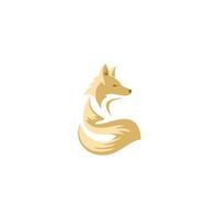 conception de logo de renard, modèle de logo de renard d'animaux. adapté à vos besoins de conception, logo, illustration, animation, etc. vecteur