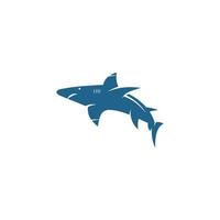 logo de requin - illustration vectorielle, inspiration design avec bleu foncé. adapté à vos besoins de conception, logo, illustration, animation, etc. vecteur