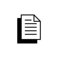 notes, bloc-notes, bloc-notes, mémo, journal, modèle de logo d'illustration vectorielle d'icône de ligne solide de papier. adapté à de nombreuses fins. vecteur
