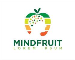 esprit nutrition logo conçoit vecteur simple icône moderne et symbole