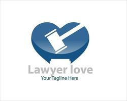 conceptions de logo de justice d'amour vecteur