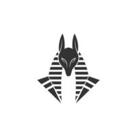 modèle d'illustration de conception de logo icône anubis vecteur