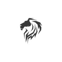 modèle de vecteur de conception de logo icône tête de lion