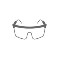illustration de conception d'icône de construction de lunettes de sécurité vecteur