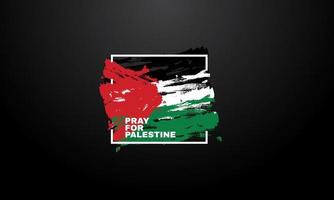Drapeau prier palestine vector illustration background