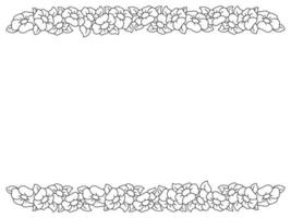 cadre simple. élément de conception pour carte de voeux. illustration vectorielle isolée sur fond blanc. vecteur