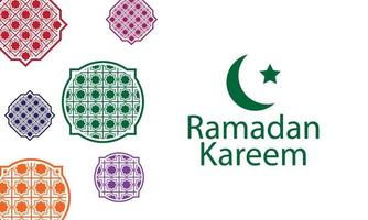 conception de fond ramadan kareem. illustration vectorielle. vecteur
