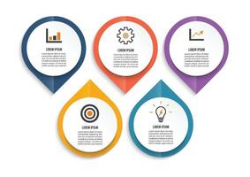 infographie abstraite sous forme de métabolisme. éléments de design. vecteur